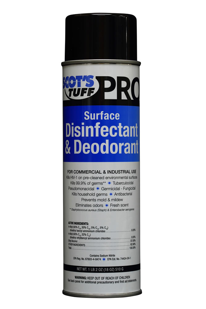 Surface Disinfectant & Deodorant ( 12 - 18oz. Aerosol Cans )